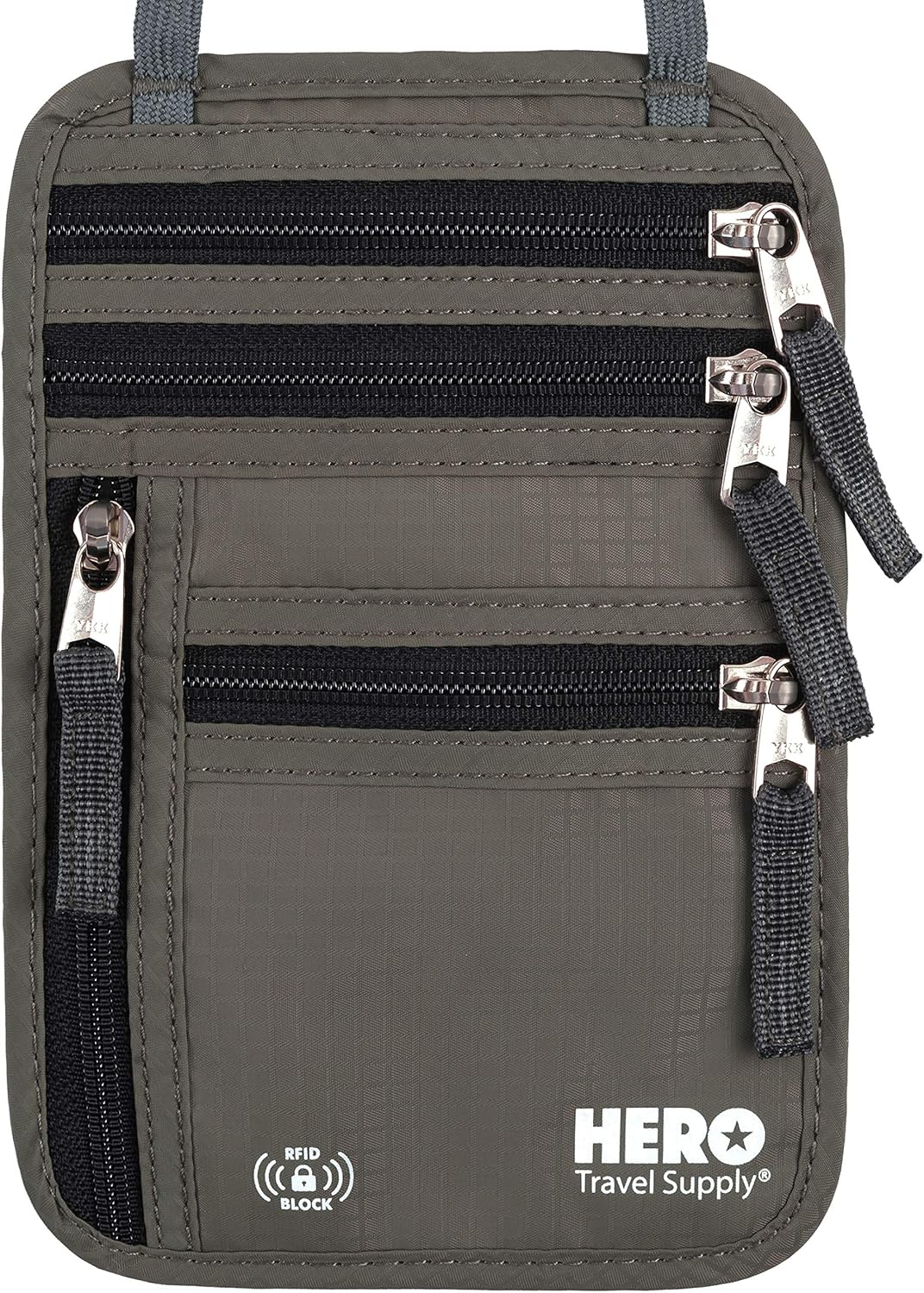  | HERO Neck Wallet – RFID Blocking Passport Holder – Easy to Conceal Travel Pouch | Travel Wallets