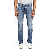 Buffalo David Bitton Men's Straight Six Jeans, Veined and Crinkled