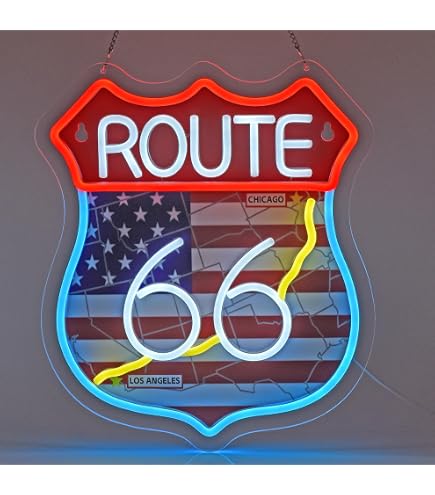 Amazon.com : Historic Route 66 Neon Sign for Retail Displays