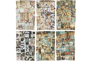 AuriicLeaf Vintage Collage Scrapbook Paper Set, 180 PCS Ephemera Pack for Junk Journaling, Scrapbooking, Crafting, DIY Projects, Diaries, and Art Supplies