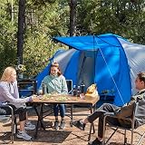 Timber Ridge Folding Camping Table 108x71cm Aluminum 4-6 Person Brown view 6