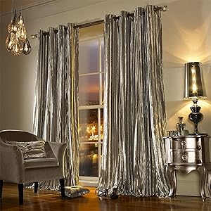 KYLIE MINOGUE ILIANA PRALINE 66X90” 168X229CM LINED VELVET RING TOP CURTAINS DRAPES