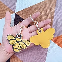 CATCH ON 2 Pack Leather Airtag Keychain Case