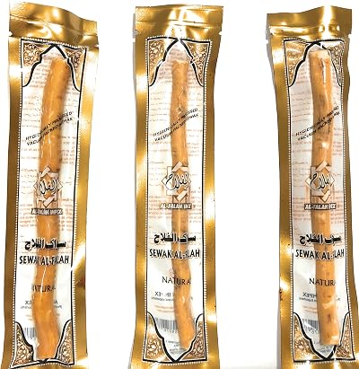 Al Falah Miswak Stick - Sewak Al-Falah - Vacuum Packed - 3 Sticks