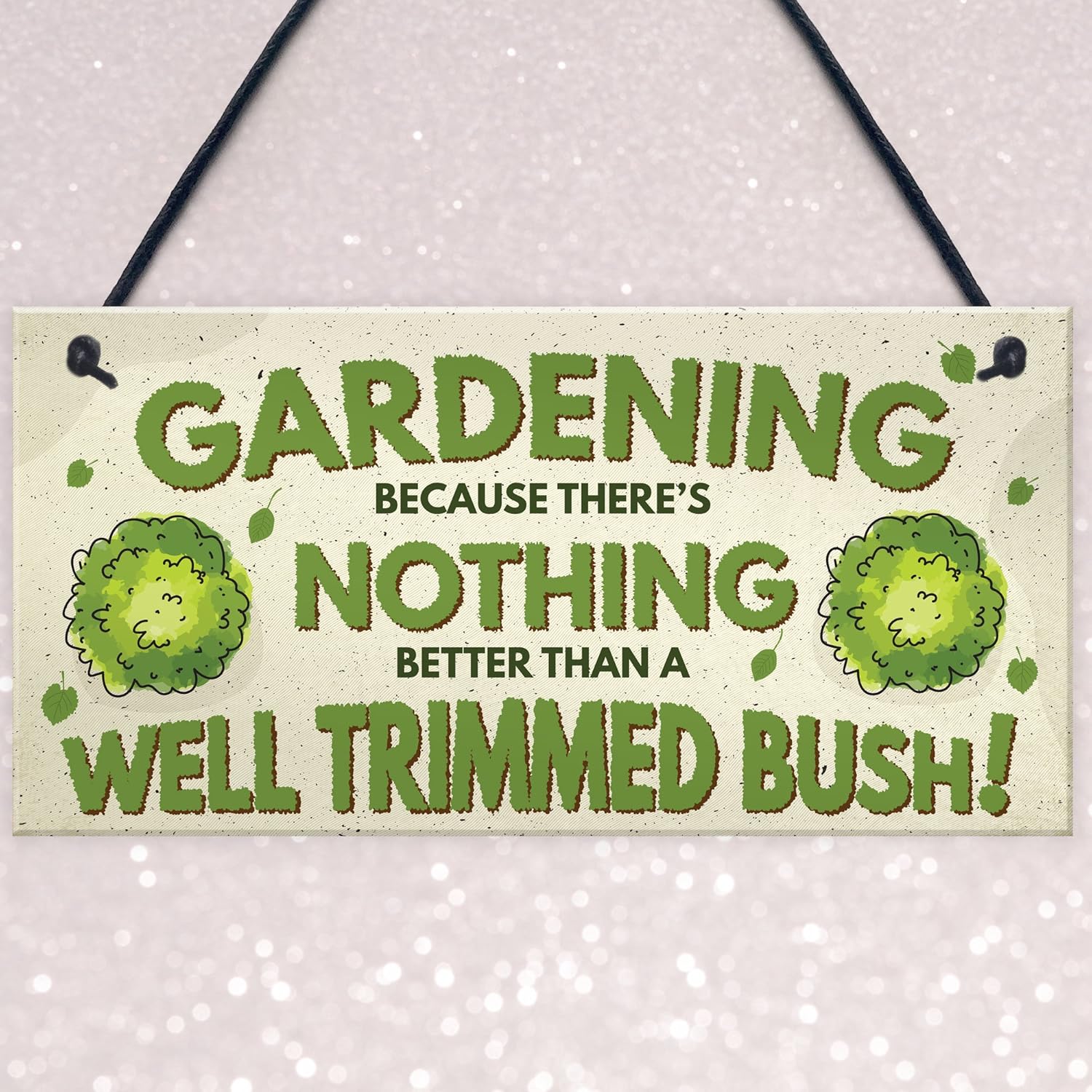 Red Ocean Gardening Nothing Better Than A Well Trimmed Bush Funny Rude Garden Plaque Sign Dad Grandad Gift - Image 4