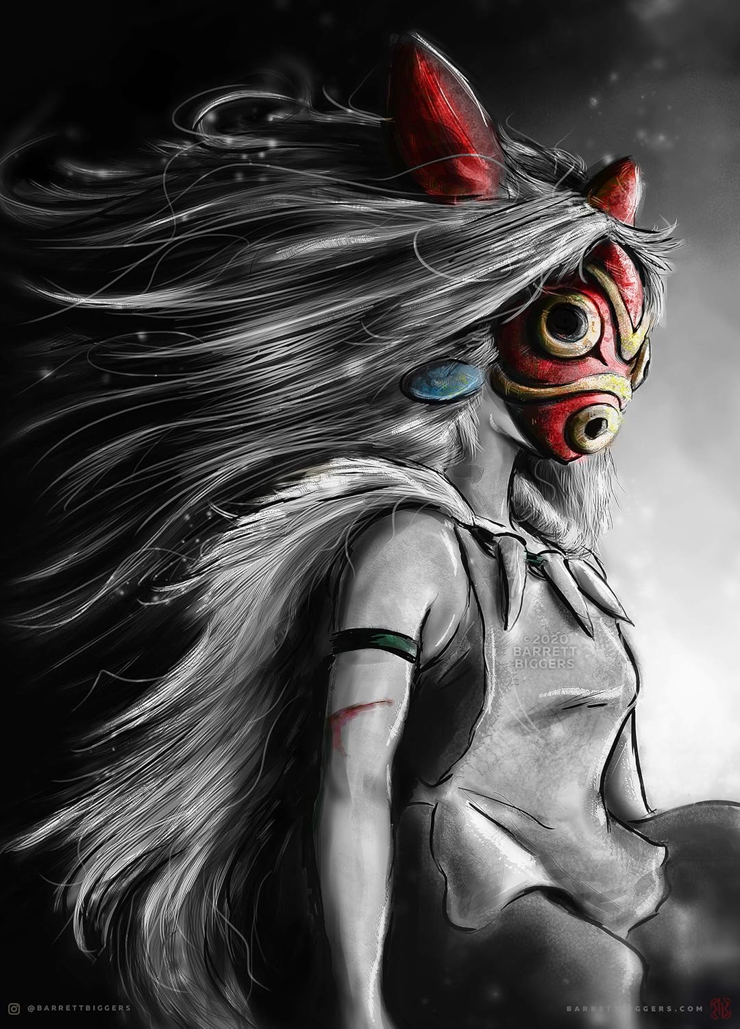 Get Amazon Com Anime Inspired Mononoke Hime San Mask Portrait For iPhone Free Get Wallpaper Amazon Com Anime Inspired Mononoke Hime San Mask Portrait HD