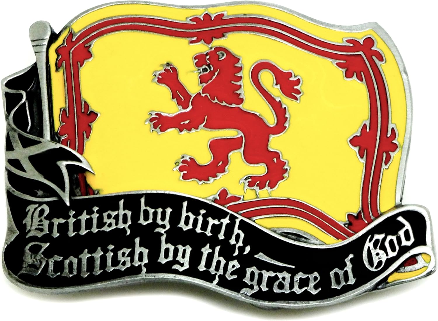 Scotland Belt Buckle British By Birth Scottish By The Grace Of God
