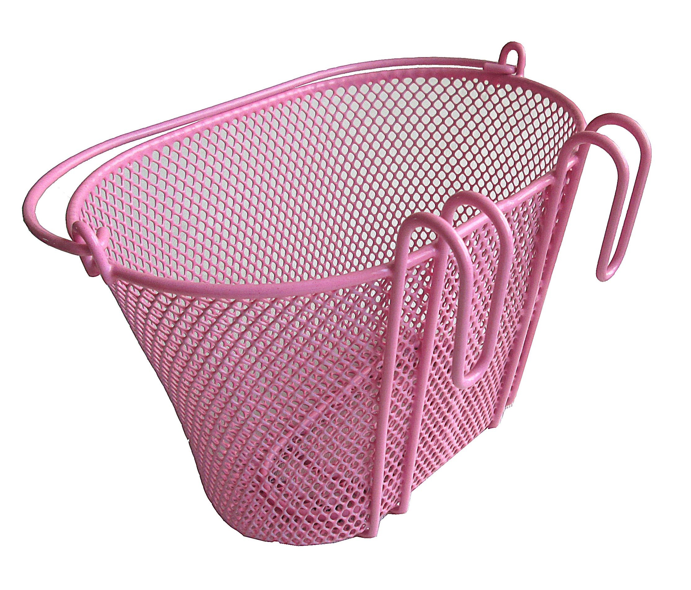 BIRIA Basket with Hooks Pink, Front, Removable, Wire mesh Small Kids