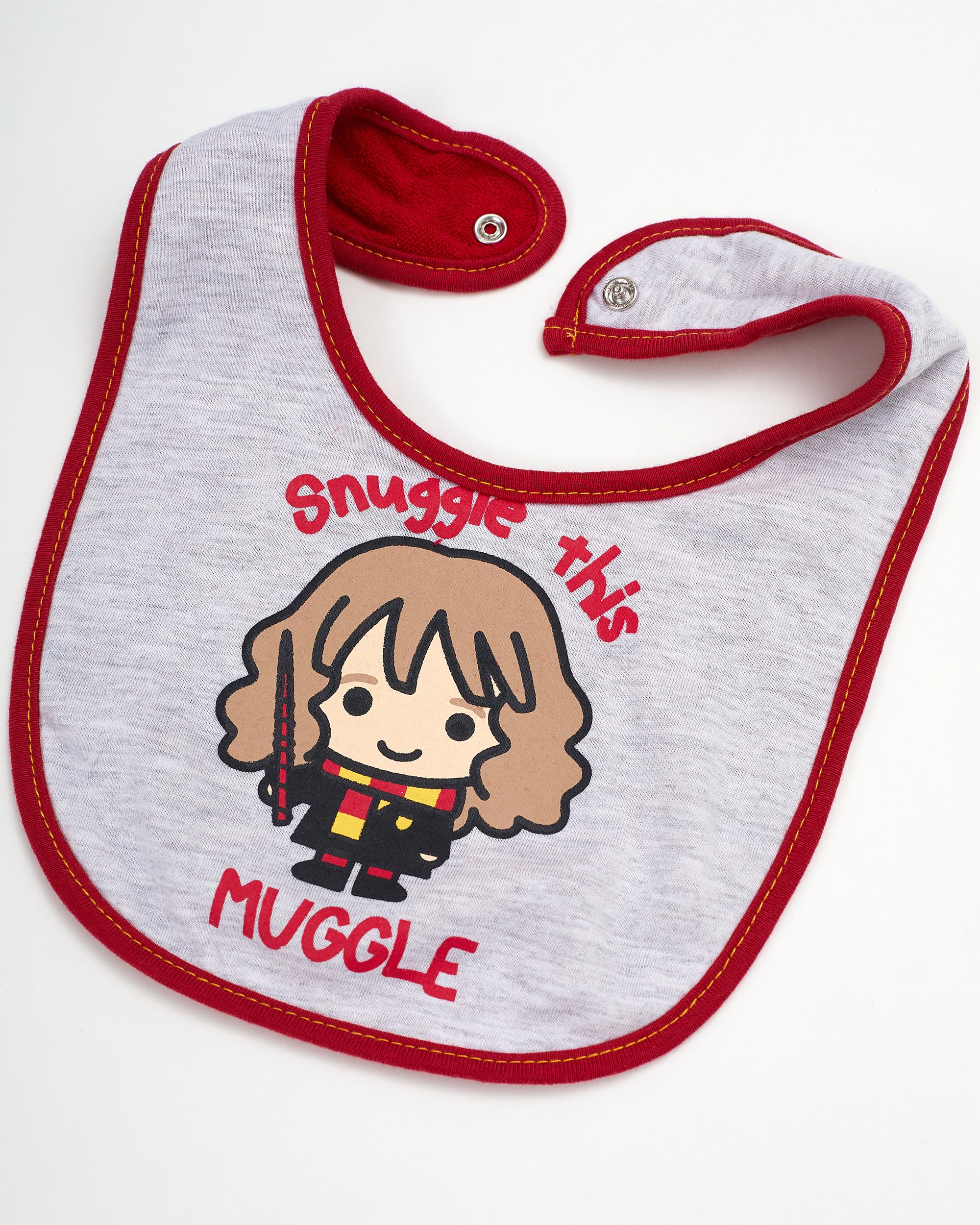 Harry Potter Baby Unisex Bib and Bootie Set Gifts for Baby (Red Multi, 0-12 Months)