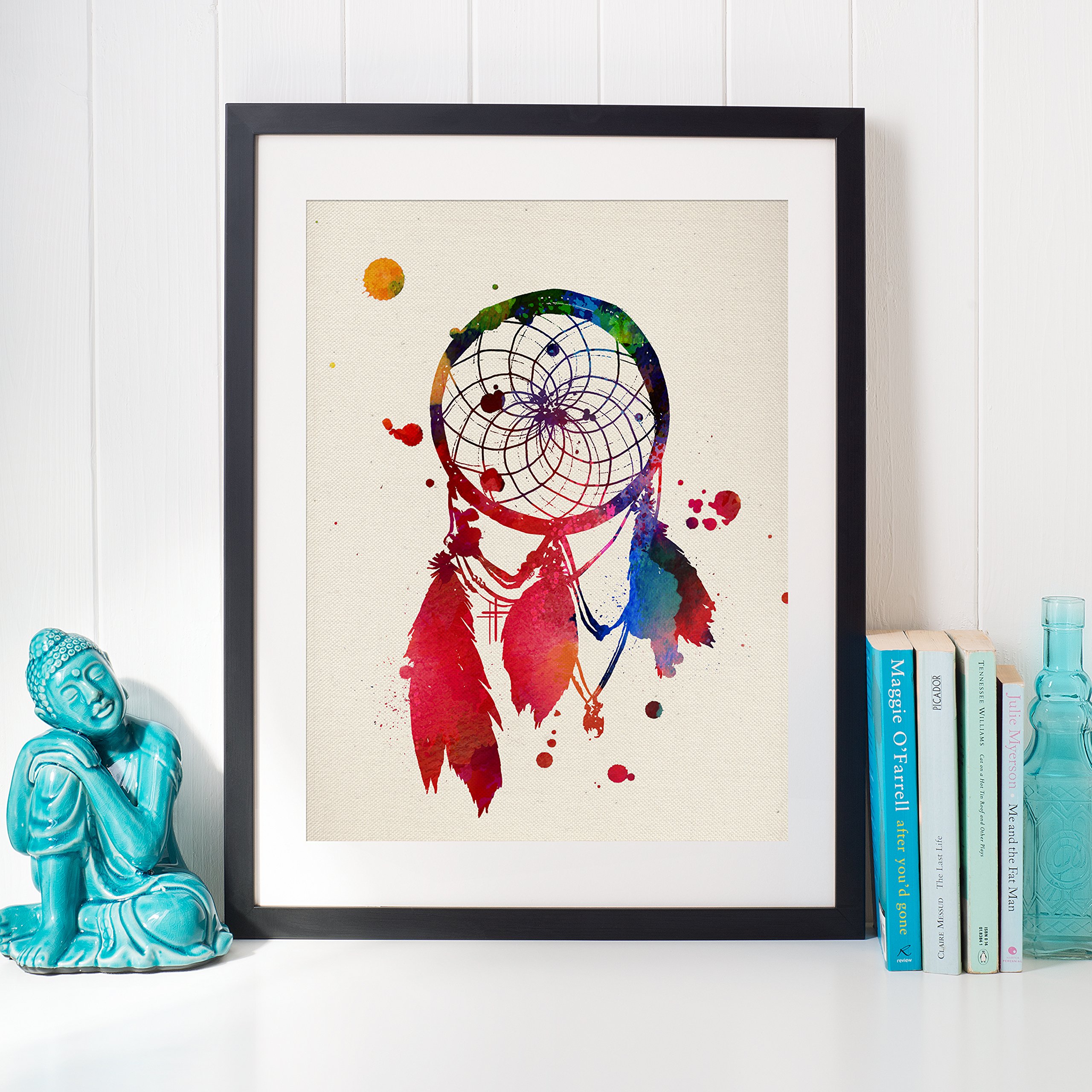 Nacnic Dream Catcher framing artwork Decorative sheets for wall. Watercolor style sheets. Different Paper 250 grams