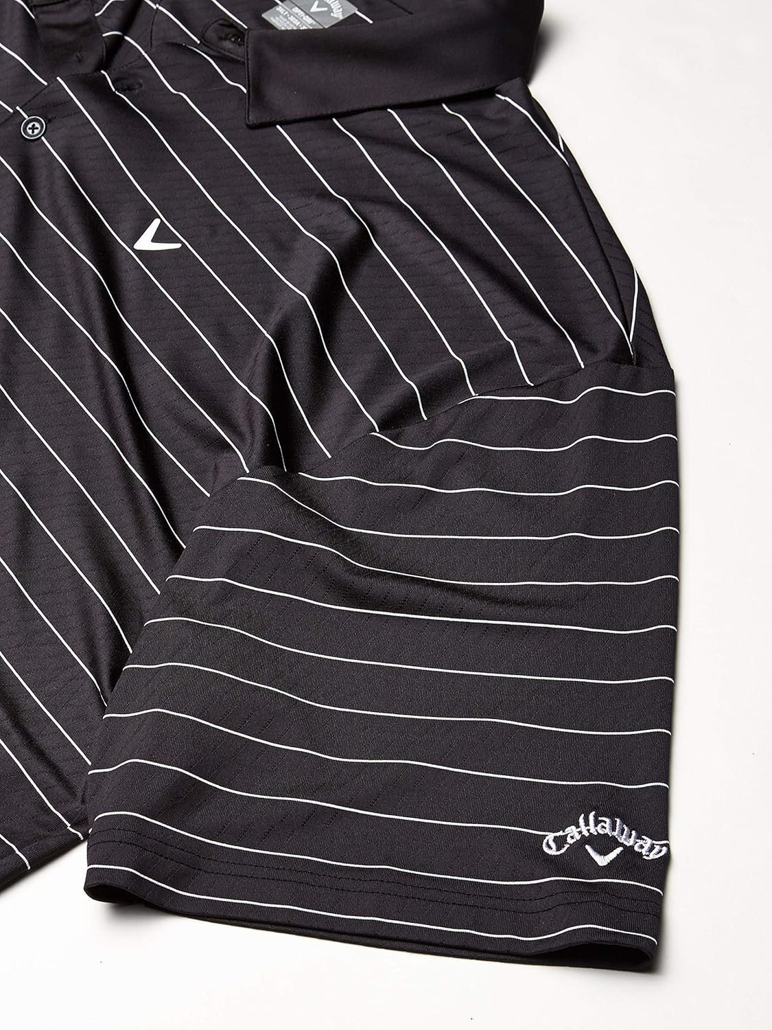 Callaway Men's Core Ventilated Stripe Polo: Clothing