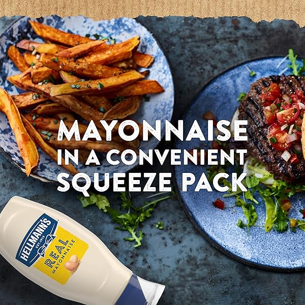 HELLMANN’S REAL MAYONNAISE REAL MAYO SQUEEZE BOTTLE FOR A CREAMY SANDWICH SPREAD OR CONDIMENT GLUTEN FREE, MADE WITH 100% CAGE-FREE EGGS 11.5 OZ