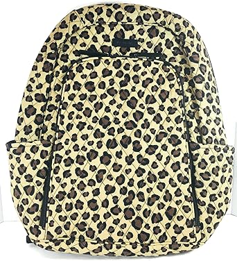 vera bradley leopard backpack