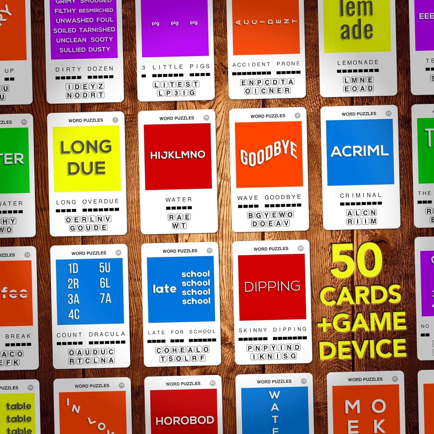 100 PICS Rebus Word Puzzles - Family Flash Card Games, Pocket Puzzles For Kids And Adults - Image 5