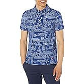 Brooks Brothers Mens Cotton Jersey Boat Print Short Sleeve Polo