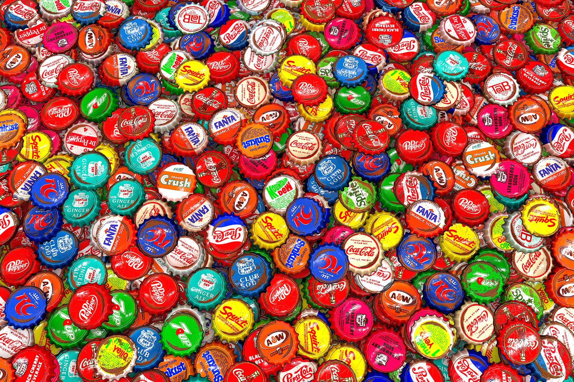 Got Caps? Soda Bottle Cap Puzzle For Adults And Kids | Difficult 1000 Piece Jigsaw Puzzle Toy | Fun Quarantine Gift | Interactive Brain Teaser Challenge For Game Night | 29 x 20 Inches