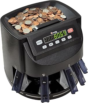 亚马逊:Cassida C200硬币计数器，分类器和包装|计数，分类和卷1美分，5美分，10美分，25美分和美元硬币每分钟最多300个硬币|批量和添加功能|