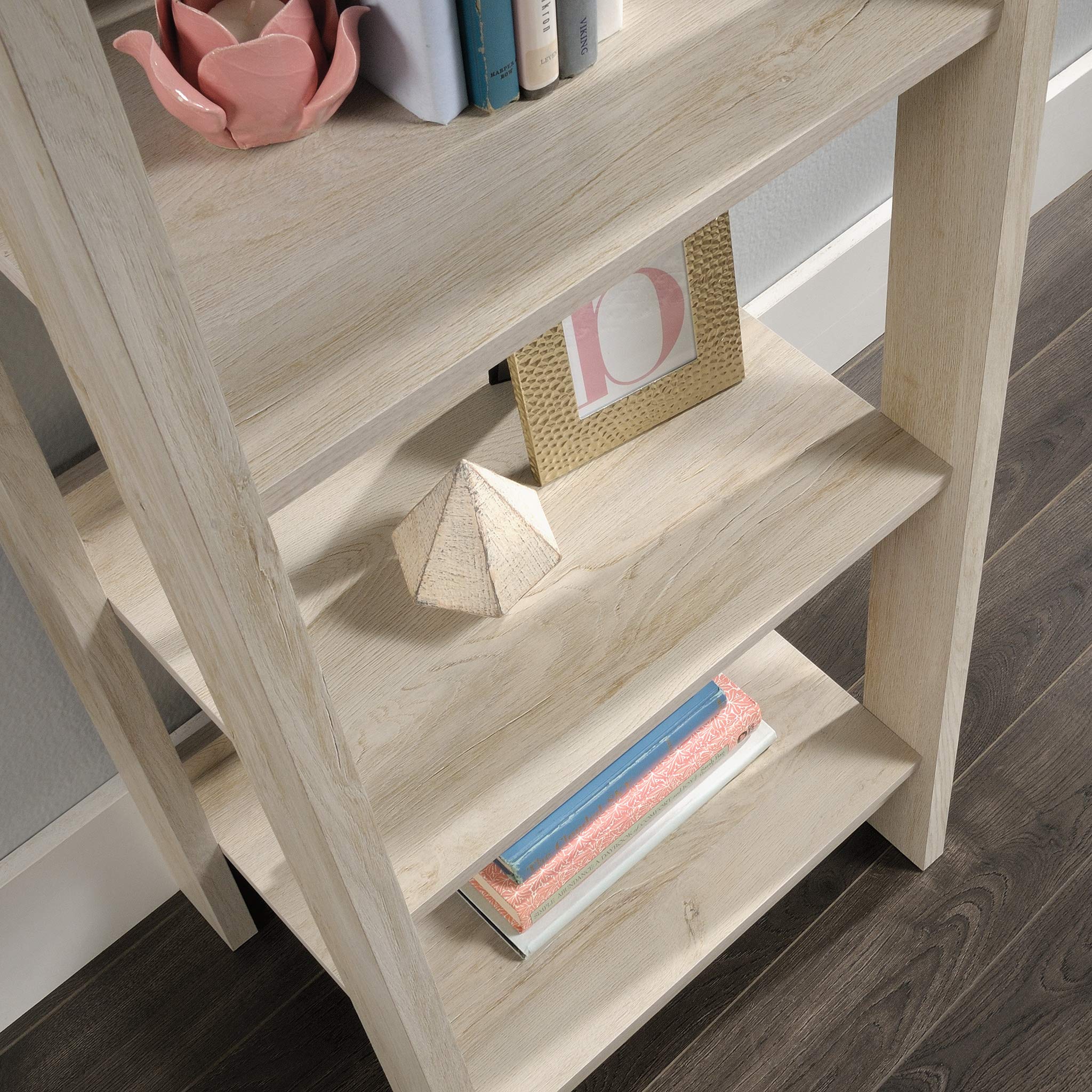 Sauder Trestle 3Shelf Bookcase, Chalked Chestnut finish Pricepulse