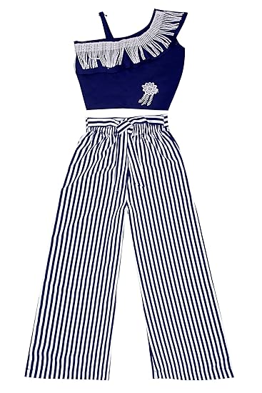 plazo dress with crop top