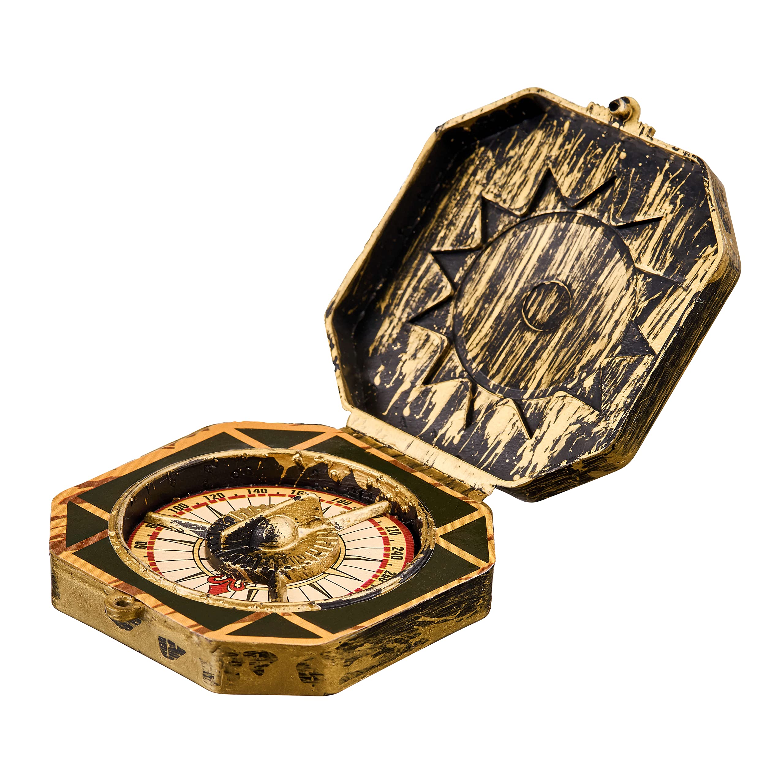 Balinco PIRATE COSTUME ACCESSORIES, Compass Antique, Costume Pirate Accessories, Carnival, Mardi Gras, Shrovetide, Halloween