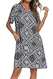 YOZLY House Dress Women Cotton Duster Robe Short