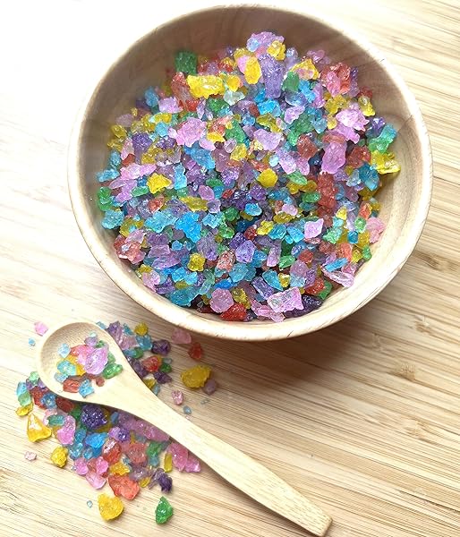 SWEETGLOB OLD FASHIONED MEDIUM ROCK SUGAR CANDY GEMS, LUMP SUGAR ROCK CRYSTALS (1 POUND, ASSORTED FLAVORS)