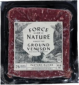 Force Of Nature Meats 100% Grass Fed, Pastured Venison Grind, 14 oz