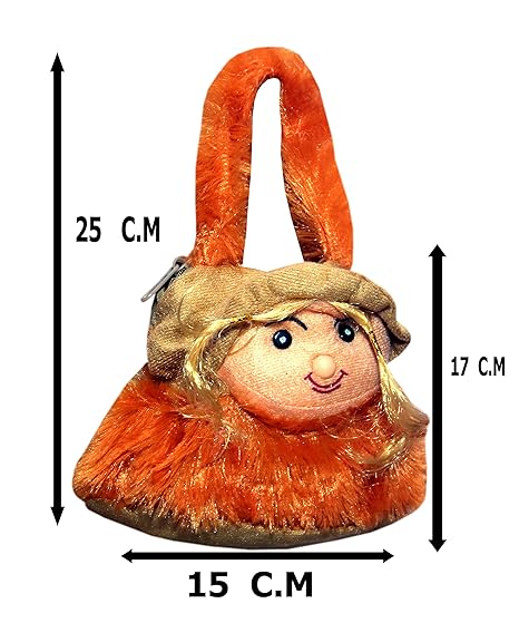 REMI Kids Fabric Frock Purse (Brown)