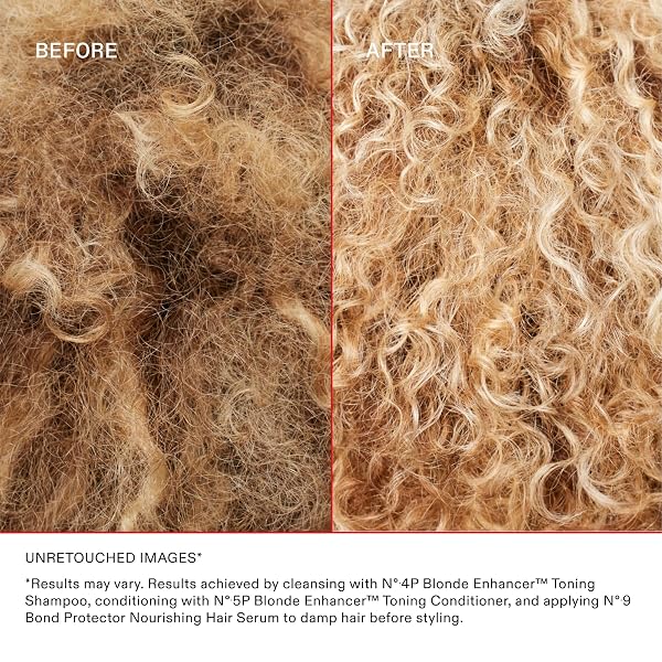 OLAPLEX Nº.5P BLONDE ENHANCER PURPLE TONING CONDITIONER: NEUTRALIZES BRASSINESS & STRENGTHEN | REPAIRS DAMAGES & HYDRATES HAIR | FOR COILY, CURLY, STRAIGHT, AND WAVY, 250 ML / 8.5 FL. OZ.
