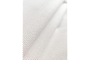 KCS 59" x one Yard (93cmx149cm) 18 Ct Counted Cotton Aida Cloth Cross Stitch Fabric (White)