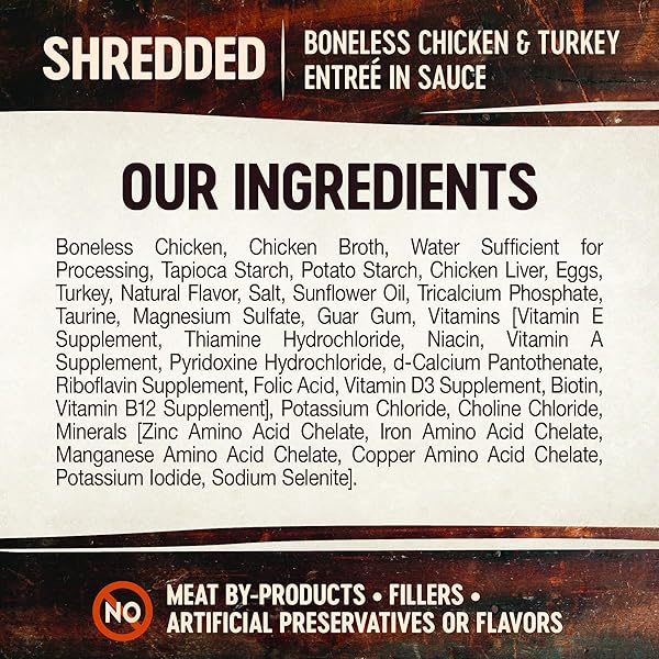 WELLNESS CORE SIGNATURE SELECTS SHREDDED ADULT WET CAT FOOD, NATURAL, PROTEIN-RICH, GRAIN FREE, 2.8 OUNCE, 12 PACK (CHICKEN & TURKEY)