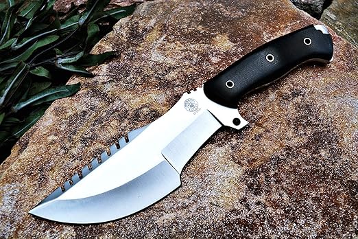 Amazon Com Bobcat Knives Custom Handmade Survivor Tracker Knife Tactical Survival Fully Functional 12 Overall With Right Hand Sheath Kitchen Dining