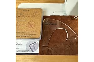 Halandar Free Motion Quilting Template Acrylic Series with Instruction for Domestic Sewing Machine