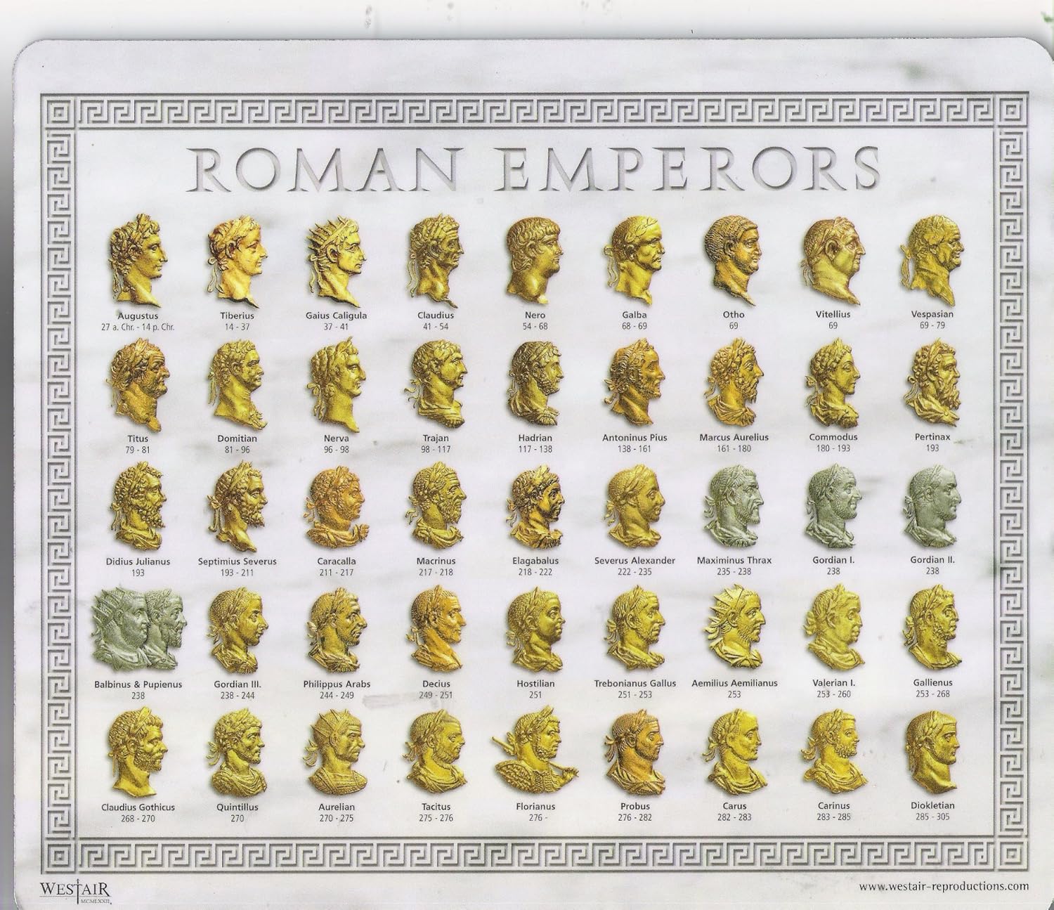 Roman Emperors Mousemat Amazon Co Uk Welcome