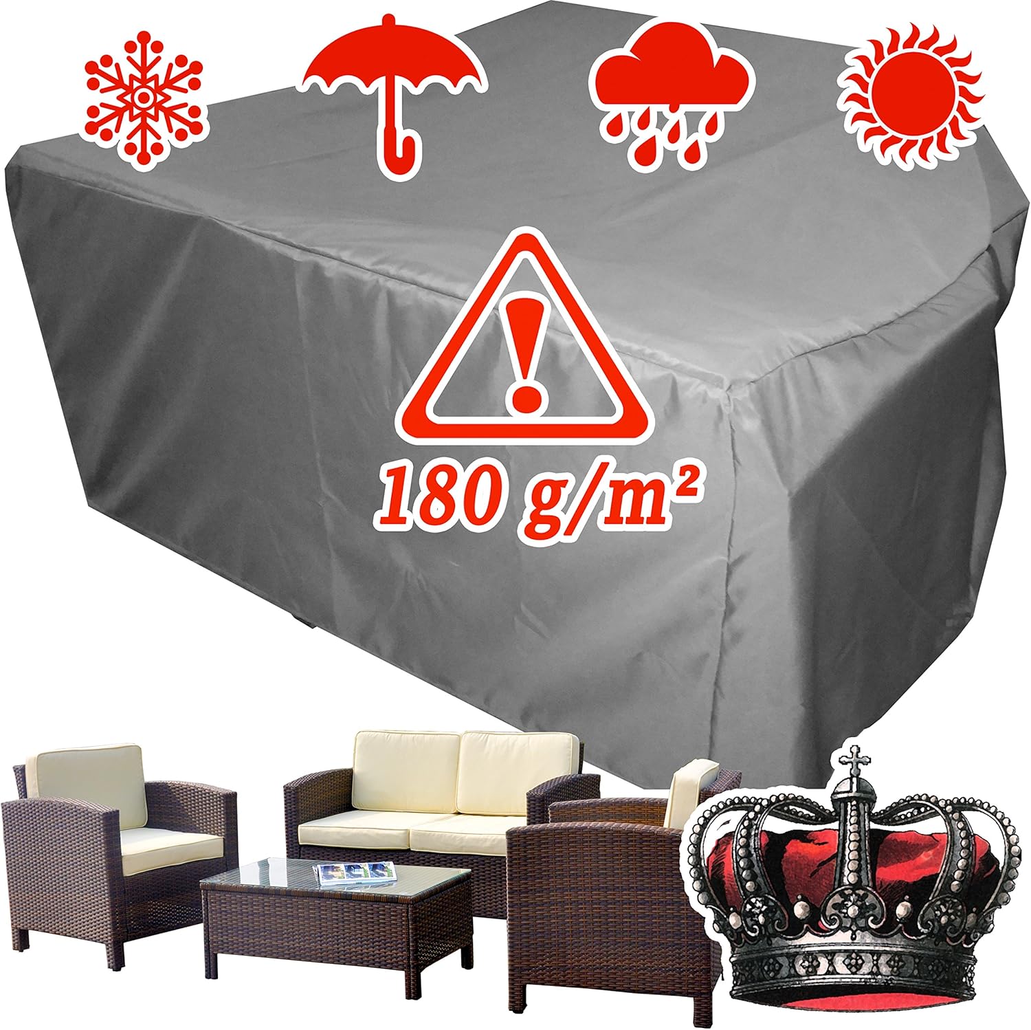 Amazon.de XINRO® winterfeste Gartenmöbel Lounge Möbel Set Schutzhülle