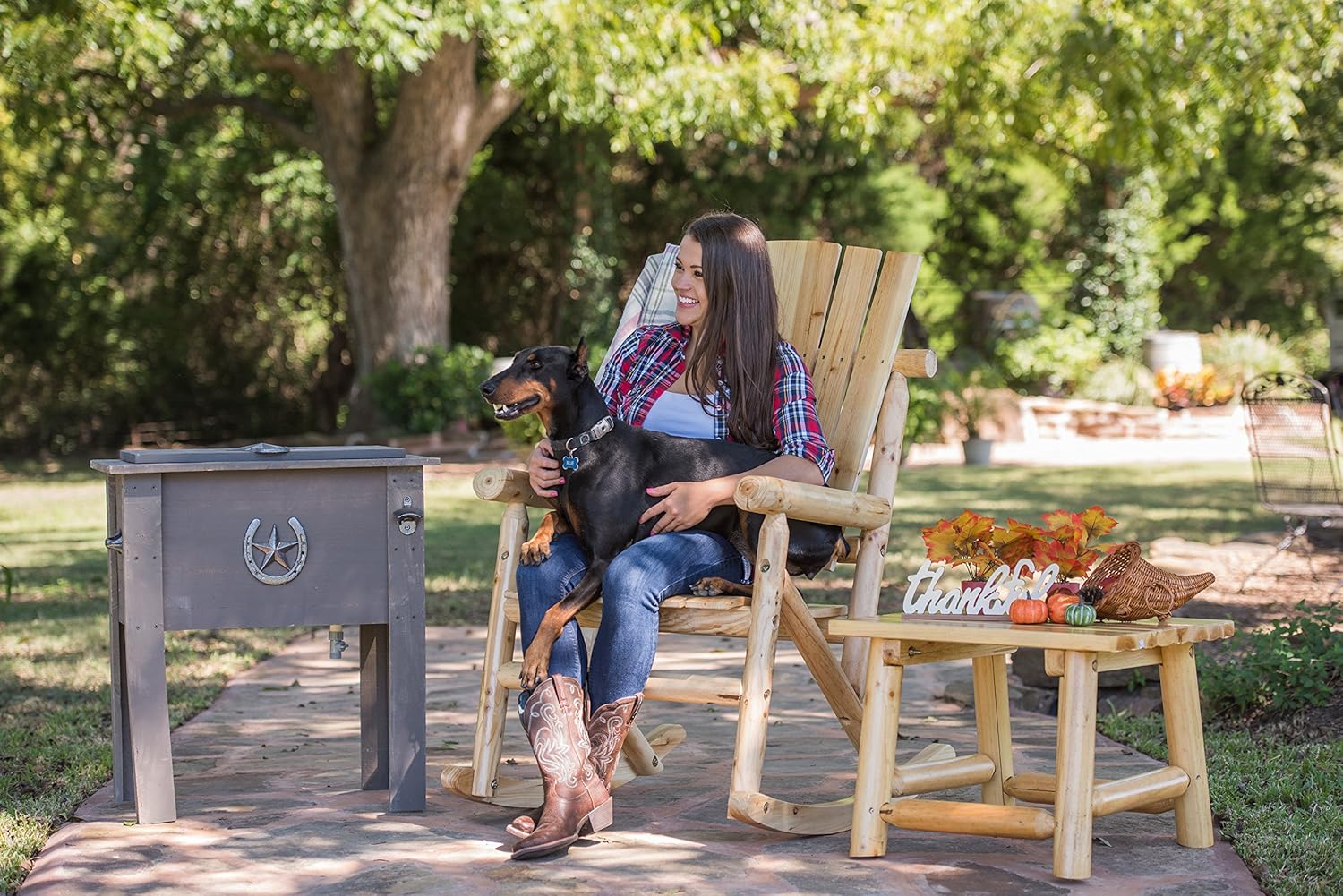 Leigh Country TX 95100 Aspen Single Rocker : Garden & Outdoor