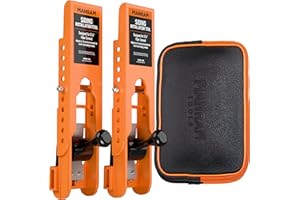 MANRAM Siding Installation Tools with Storage Pouch, Mounting Kit for 5/16-Inch Fiber Cement Sidings, Lap Siding Gauge with Adjustable Reveals, Durable Polycarbonate Body, 2 Pack