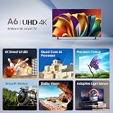 Hisense 75A6NTUK 75 Inch 4K Smart TV Dolby Vision VRR ALLM 3x HDMI 2.1 view 5