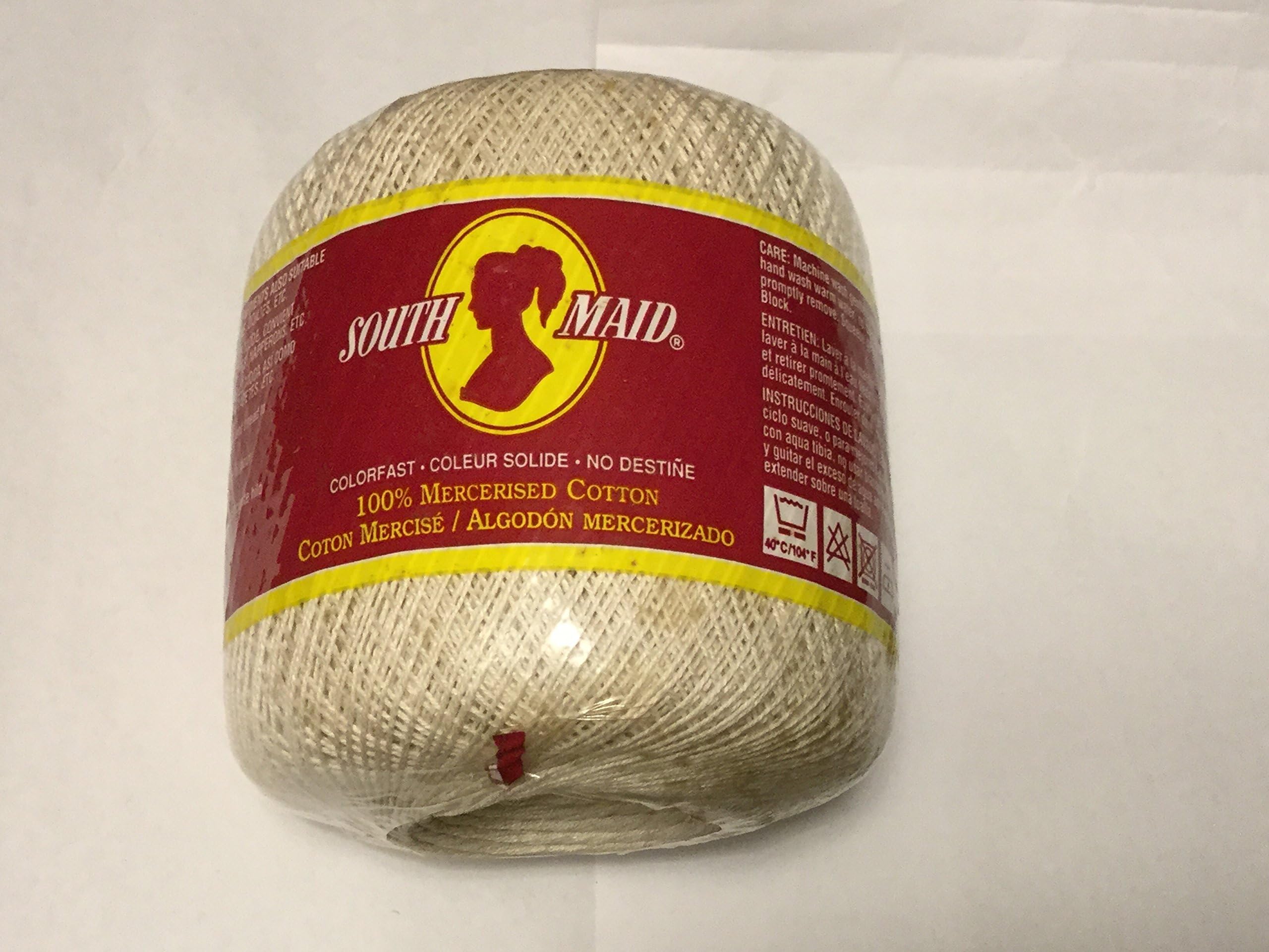 South Maid Crochet Thread, Natural Color
