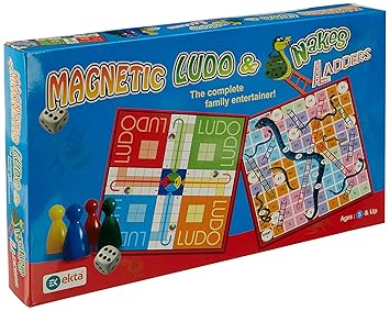 Ekta Magnetic Ludo Snakes N Ladders Board Game