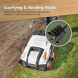 VonHaus 2000W Lawn Scarifier & Aerator 40cm 5 Depths 55L 12m Cable view 4