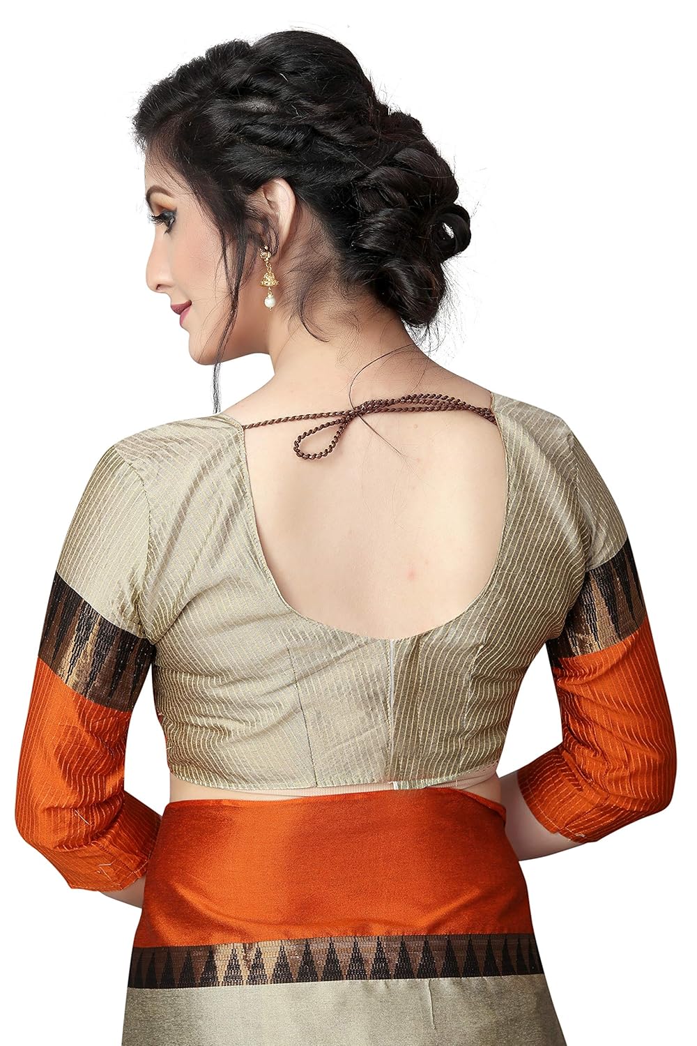 perfectblue cotton silk saree with blouse piece