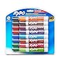 Expo Low-Odor Dry Erase Markers, Chisel Tip, 16-Pack, Assorted
