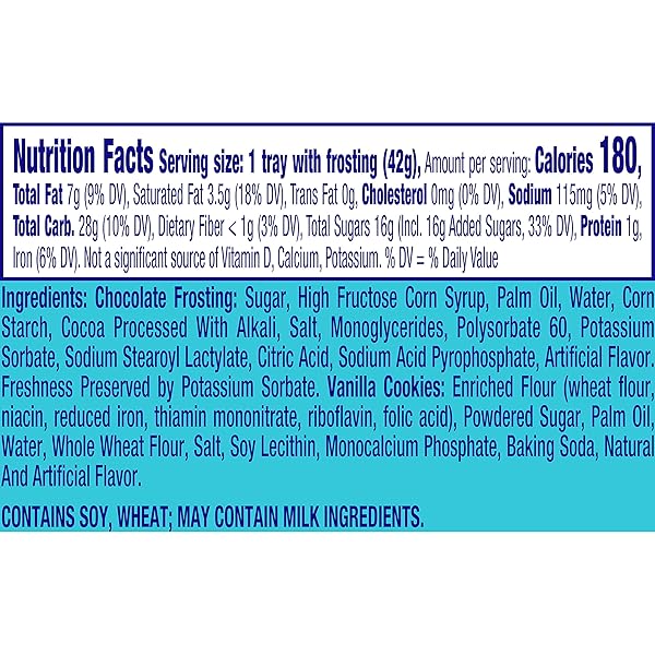 DUNKAROOS CHOCOLATE COOKIES AND DOUBLE CHOCOLATE FROSTING, 1.5 OZ