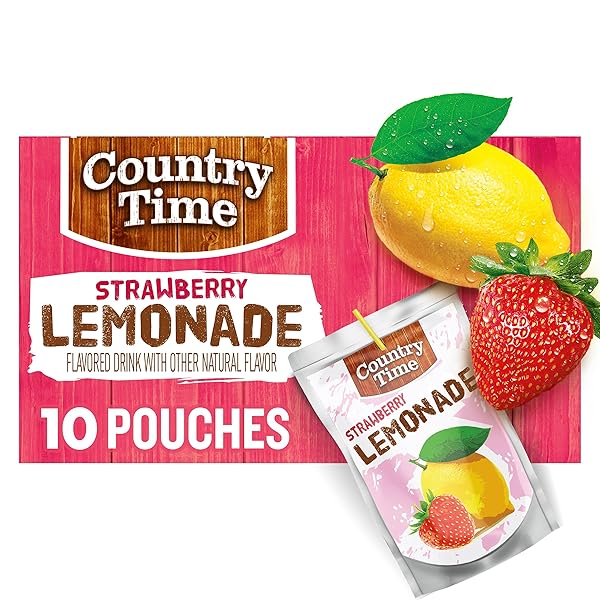 COUNTRY TIME 60OZ STRAWBERRY LEMONADE FLAVORED DRINKS (10...