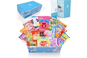 SAKURA BOX Japanese Snacks & Candy 20 Piece Dagashi Set (Box)