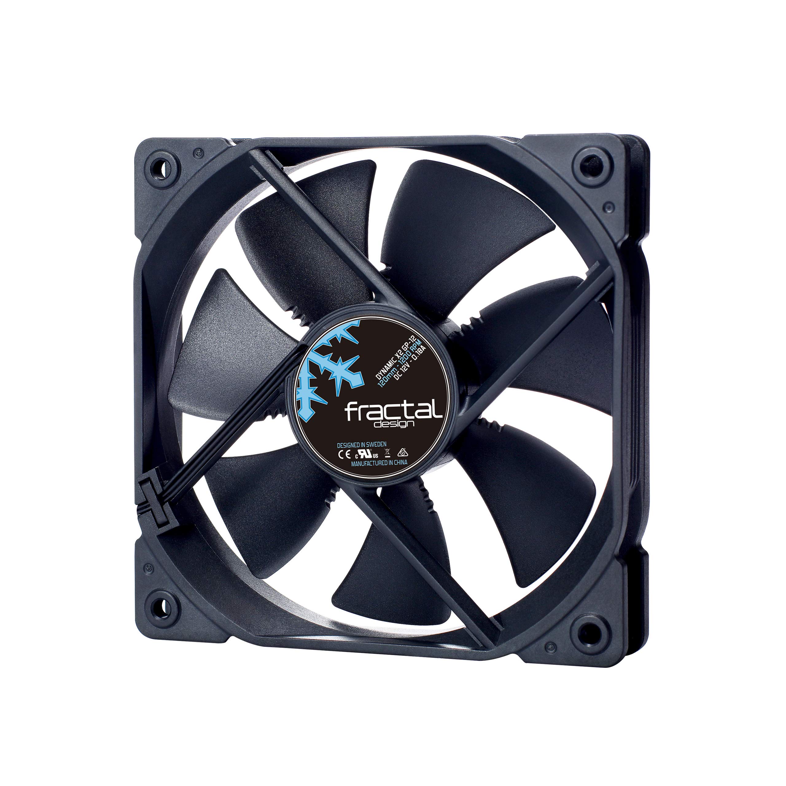 Fractal Design Case Fan Cooling Black (FD-FAN-DYN-X2-GP12-BK)