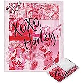 Northwest DC - Batman Silk Touch Throw Blanket, 50" x 60", Pink Harley Panels