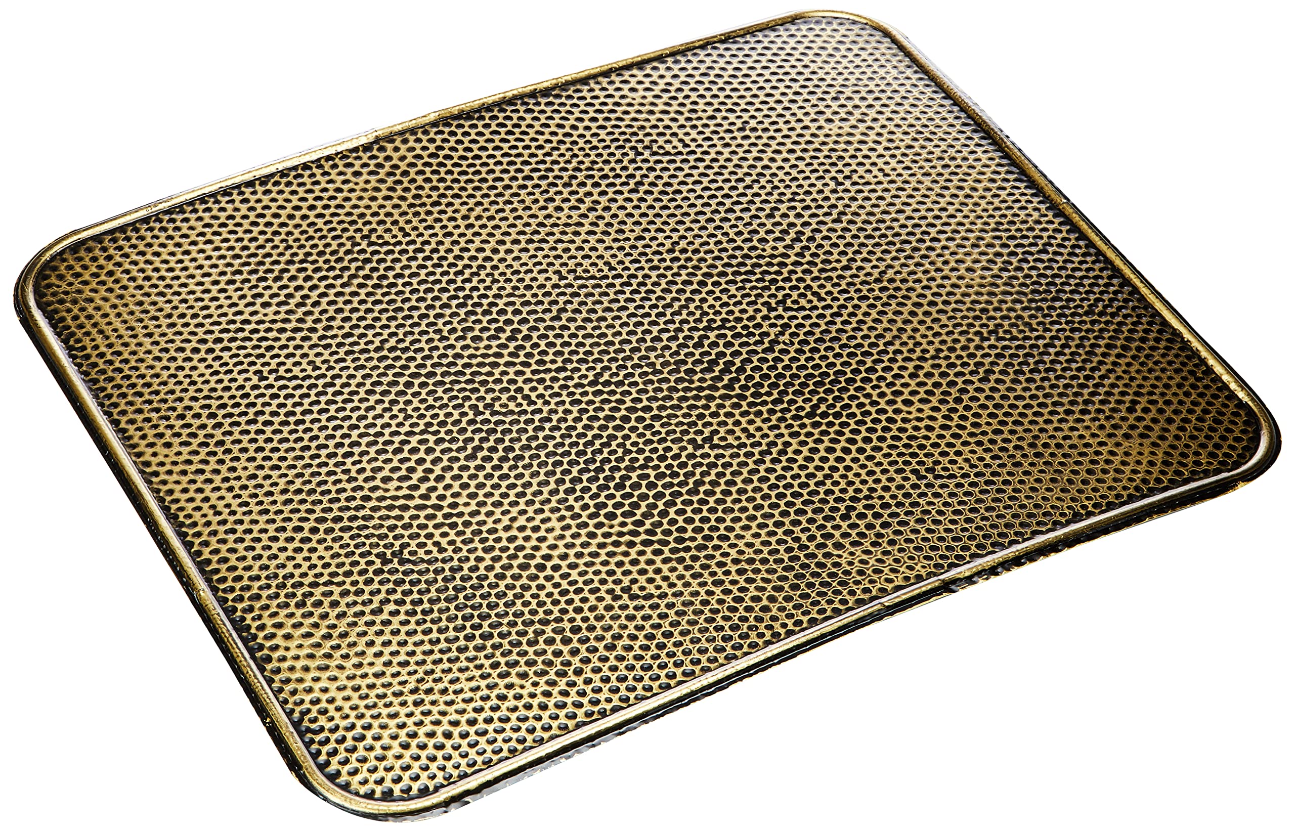 Kamino-Flam Antique Brass Floor Plate, Suitable as a Fireplace Base Plate, Rectangular Base for Stoves and Furnaces, Base Plate for Spark Protection, approx. 50 x 60 cm