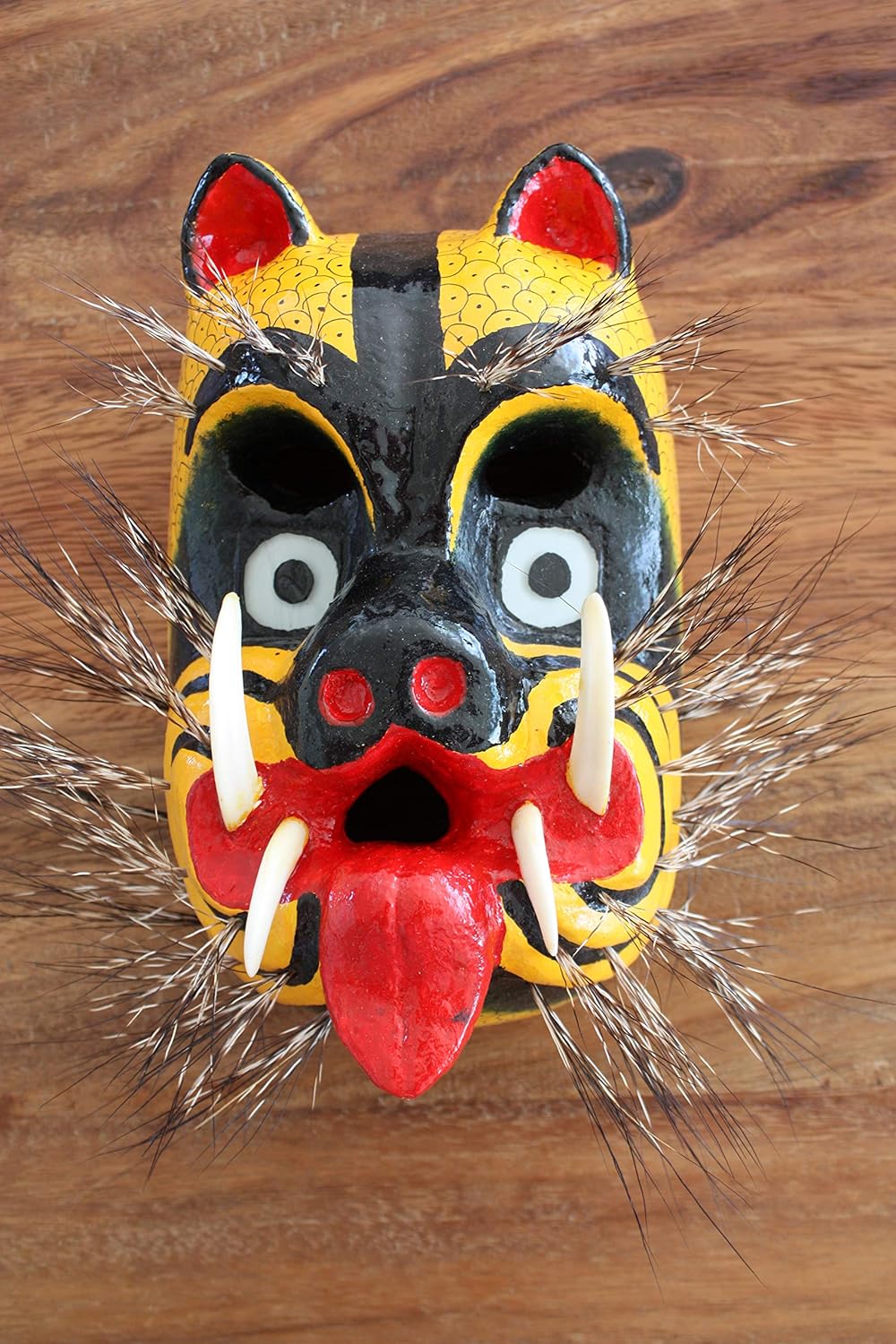 Mascara de tigre de Chilapa tamaño real: Amazon.com.mx: Handmade